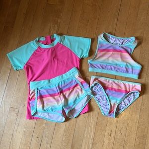 Eddie Bauer reversible swim suit
